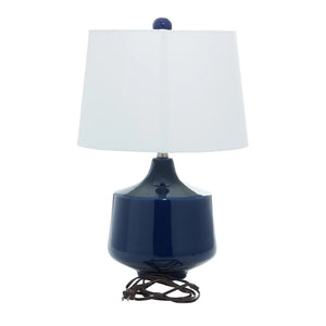 Blue Porcelain Traditional Table Lamp (Set of 2) - 15 x 24