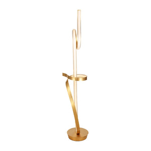 Symphonie 68W Unique Modern Design Led Floor Lamp, Anodize Gold - 63