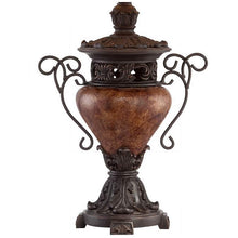 Bronze Crackle Large Urn Table Lamp