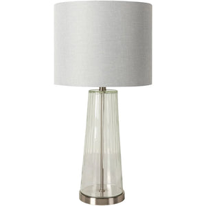 Tamia Clear Modern Transitional Table Lamp - 29"H x 14"W x 14"D