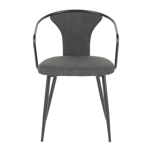 The Gray Barn Bountiful Industrial Upholstered Chair - N/A