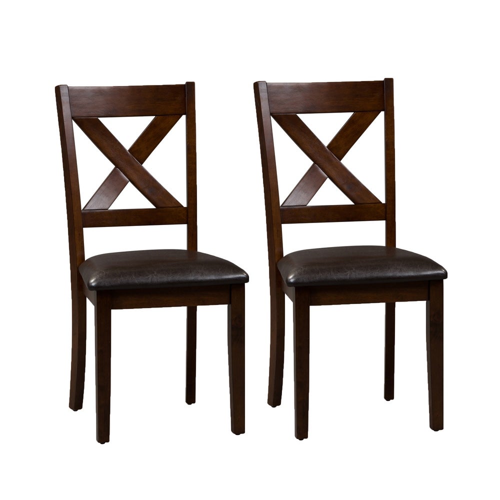 Thornton Russet X-back Side Chair (Set of 2)