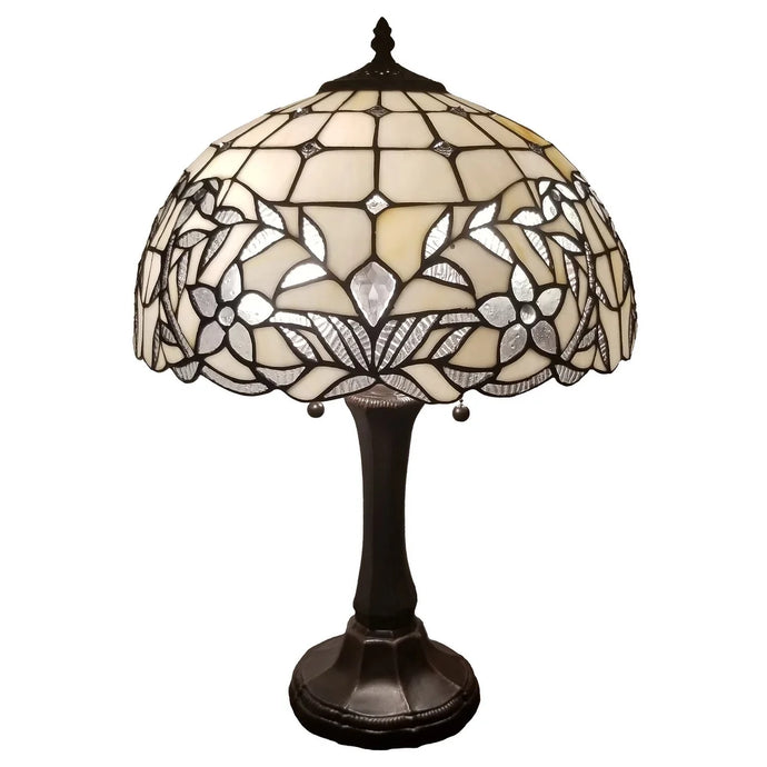 Tiffany Style Table Lamp Jeweled 23