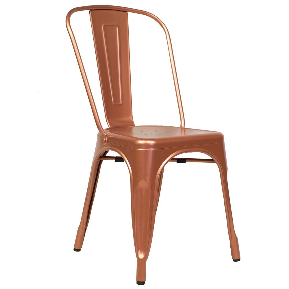 Industrial Copper Side Chair