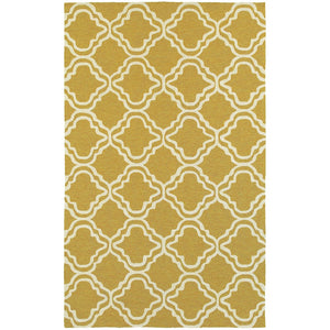 Atrium Scallop Trellis Hand-Hooked Indoor/ Outdoor Area Rug