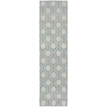 Maddox Geometric Odgee Trellis Hand-made Wool Soft Area Rug