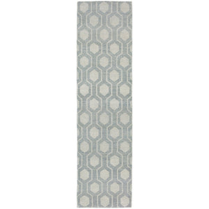 Maddox Geometric Odgee Trellis Hand-made Wool Soft Area Rug