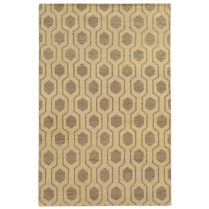 Maddox Geometric Odgee Trellis Hand-made Wool Soft Area Rug