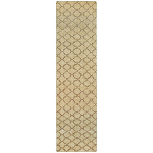 Maddox Hand-made Wool Trellis Soft Area Rug