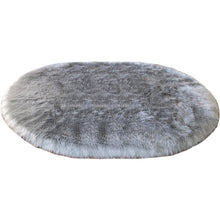 Nansen Faux Sheepskin Oval Shape Shag Soft Area Rug