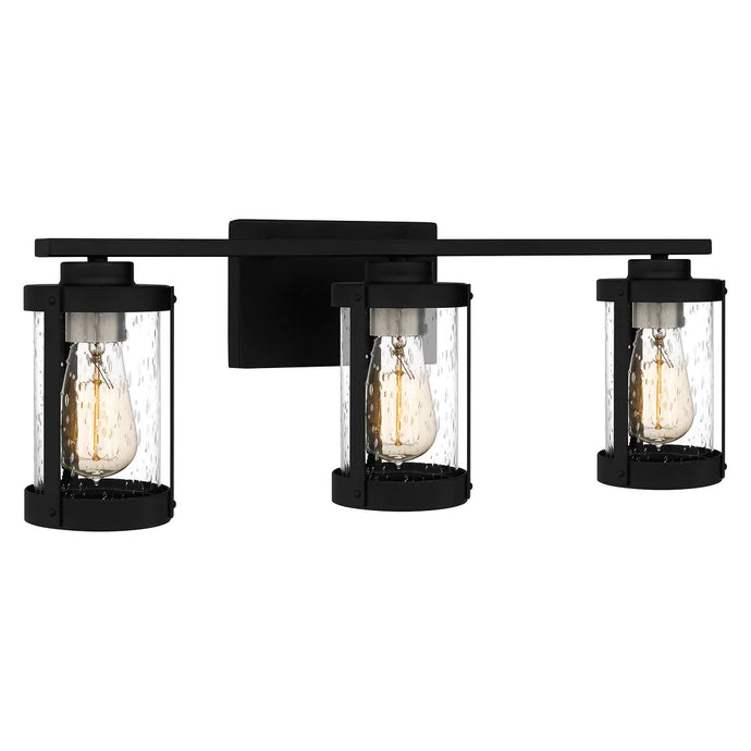 Tripp 3-Light Earth Black Bath Light