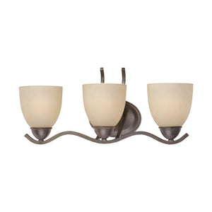 Triton 3-Light Wall Lamp in Sable Bronze