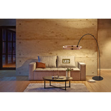 Unique Geometric 60w 2-light LED Arched Floor Lamp, - 82