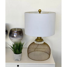 Urban Designs Contemporary Metal Cage Table Lamp