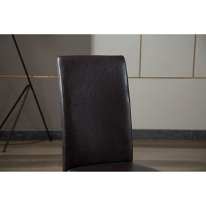 Copper Grove Biruaca Brown Armless Solid Wood Dining Chairs (Set of 2)