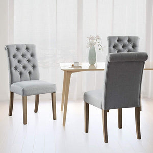 Copper Grove Bruzual Grey Upholstered Armless Wood Accent Chairs (Set of 2)