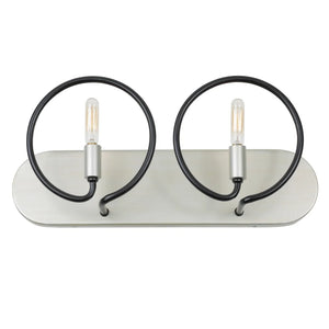 Varaluz Circulo 2-light Silverado, Black Bath/ Vanity