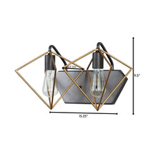 Varaluz Metropolis 2-light Antique Gold/ Rustic Bronze Bath Fixture