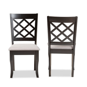 Verner Modern and Contemporary 2-Piece Dining Chair Set