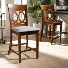 Violet Modern and Contemporary 2-Piece Counter Height Pub Chair Set