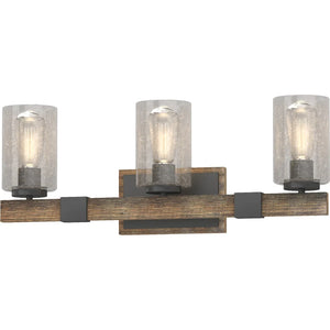 Volume Lighting 3-Light Indoor Black Walnut Bath or Vanity