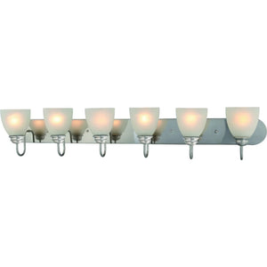 Volume Lighting Mari 6-Light Indoor Brushed Nickel Bath or Vanity