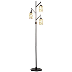 Walker Tiffany-Style 71" Multi-Light LED Floor Lamp, Bronze