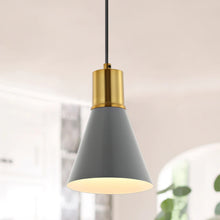 Watts Mid-Century Modern Iron LED Pendant, by JONATHAN Y