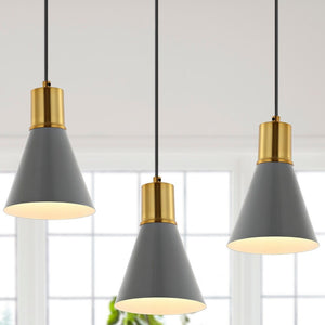 Watts Mid-Century Modern Iron LED Pendant, by JONATHAN Y