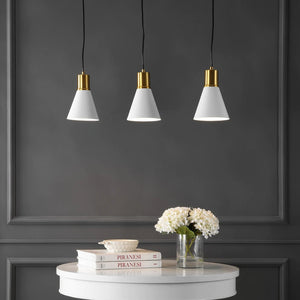 Watts Mid-Century Modern Iron LED Pendant, by JONATHAN Y