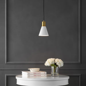 Watts Mid-Century Modern Iron LED Pendant, by JONATHAN Y