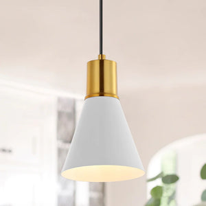 Watts Mid-Century Modern Iron LED Pendant, by JONATHAN Y