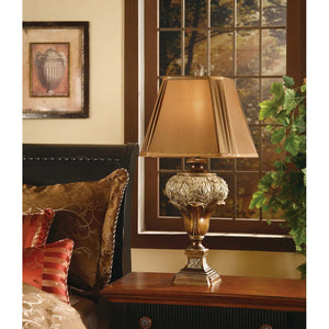 Wingate Brushed Umber 32" Resin Table Lamp - 32"H x 15"Sq