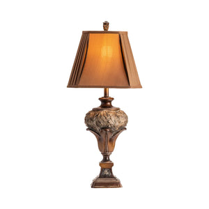 Wingate Brushed Umber 32" Resin Table Lamp - 32"H x 15"Sq