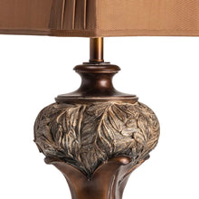 Wingate Brushed Umber 32" Resin Table Lamp - 32"H x 15"Sq