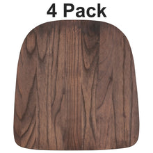 4 Pack Rustic Wood Seat for Colorful Metal Chairs - Wood Seat Attachment