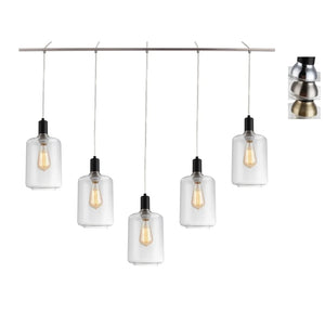 Woodbridge Lighting Blake 5-light Linear Pendant w/ ST64 Bulb