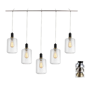 Woodbridge Lighting Blake 5-light Linear Pendant w/ ST64 Bulb