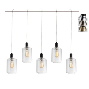 Woodbridge Lighting Blake 5-light Linear Pendant w/ ST64 Bulb