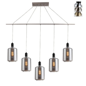 Woodbridge Lighting Blake 5-light Linear Pendant w/ ST64 Bulb