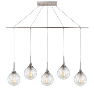 Woodbridge Lighting Alicia 5-light Linear Pendant w/ ST64 Bulb