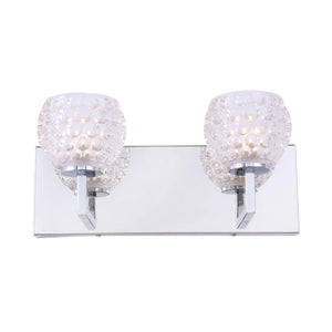 Woodbridge Lighting Elise LED 2-light Bath - Crystal Clear Ball