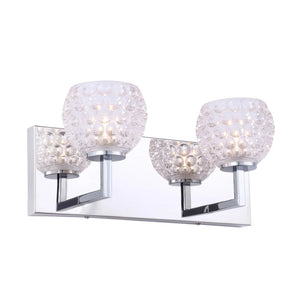 Woodbridge Lighting Elise LED 2-light Bath - Crystal Clear Ball