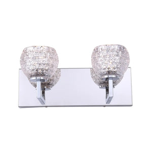 Woodbridge Lighting Elise LED 2-light Bath - Crystal Clear Ball