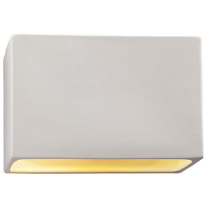 Ambiance 10" Rectangle Wall Sconce - Closed Top - LED - Bisque