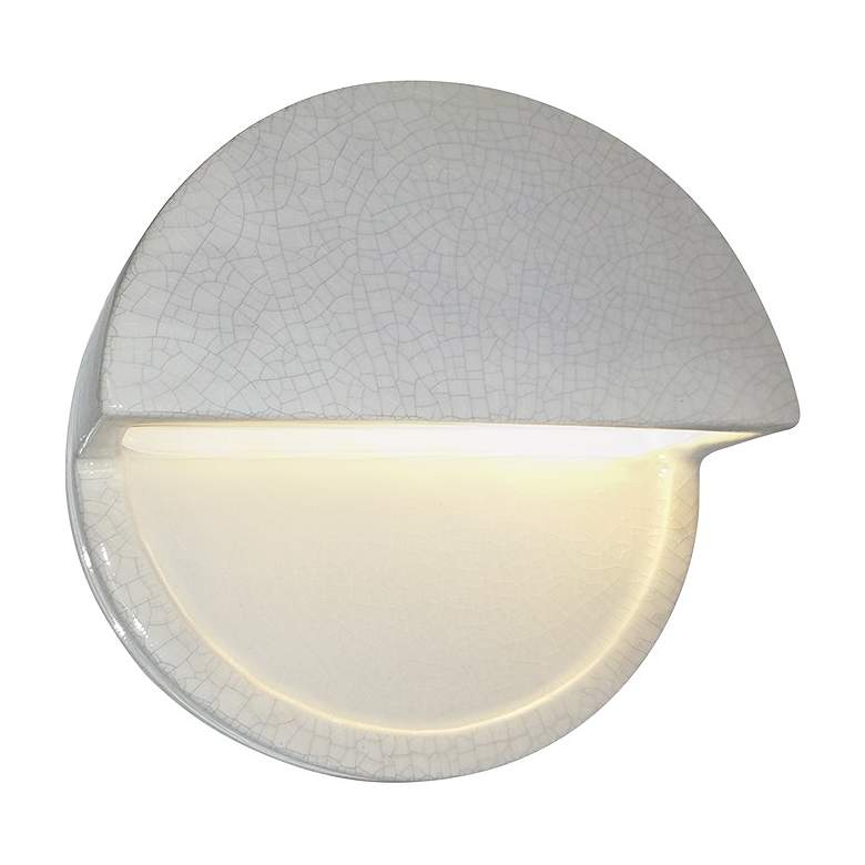 Ambiance Dome LED Wall Sconce Closed Top - White Crackle