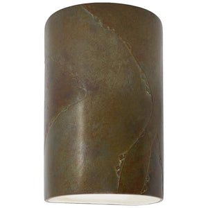 Ambiance Small Cylinder - Open Wall Sconce - Red Slate - Incandescent