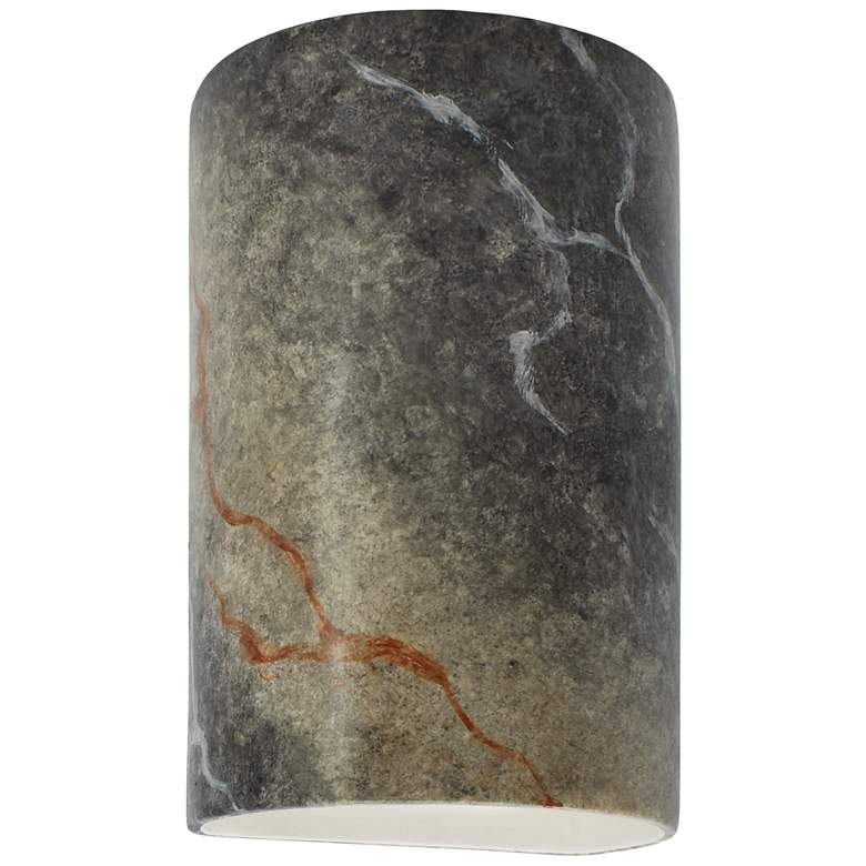 Ambiance Small Cylinder - Open Wall Sconce - Slate Marble - Incandescent