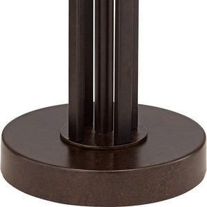 Andes Bronze Industrial Table Lamp with Double Shade