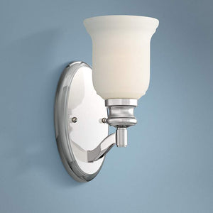 Audrey's Point 10 3/4" High Polished Nickel Wall Sconce